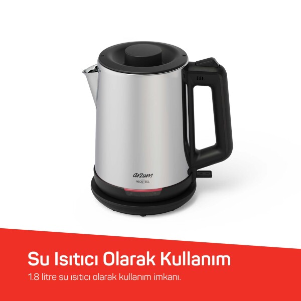 Arzum AR3158 Arzum Neosteel Inox Çay Makinesi görsel 5