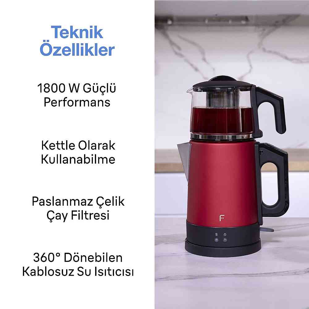 Fakir Chaimood Çay Makinesi & Kettle Rouge görsel 3