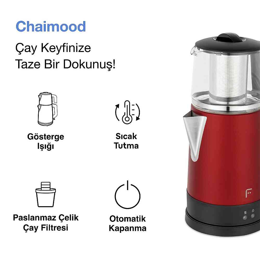 Fakir Chaimood Çay Makinesi & Kettle Rouge görsel 2