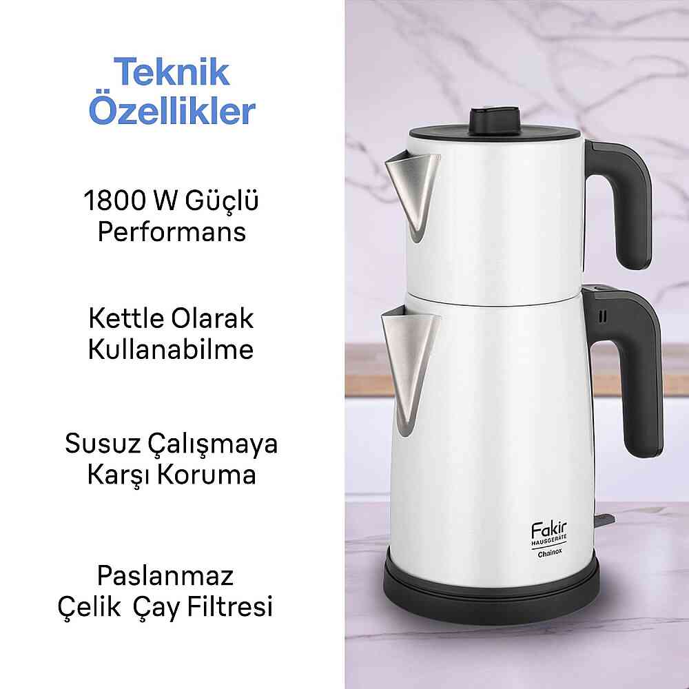 Fakir Chainox Cay Makinesi Inox görsel 3