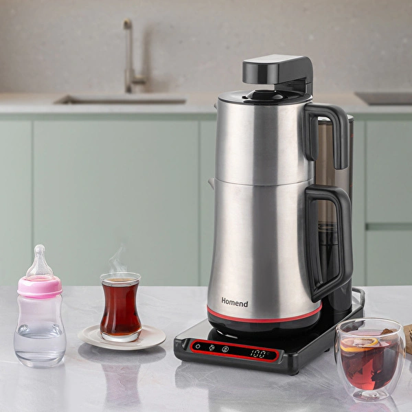 Homend Teabot 1786H Konuşan Otomatik Çay Makinesi Siyah