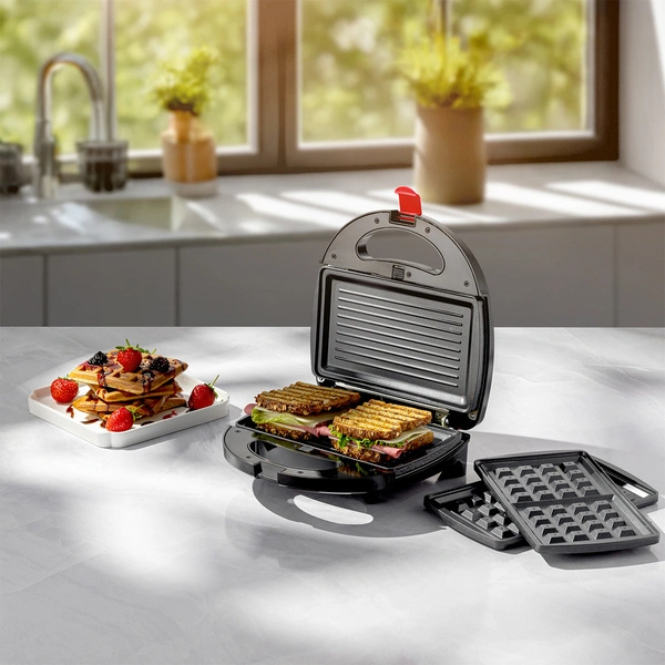 Homend Toastbuster 1325H Çıkarılabilir Waffle Plakalı Tost Makinesi