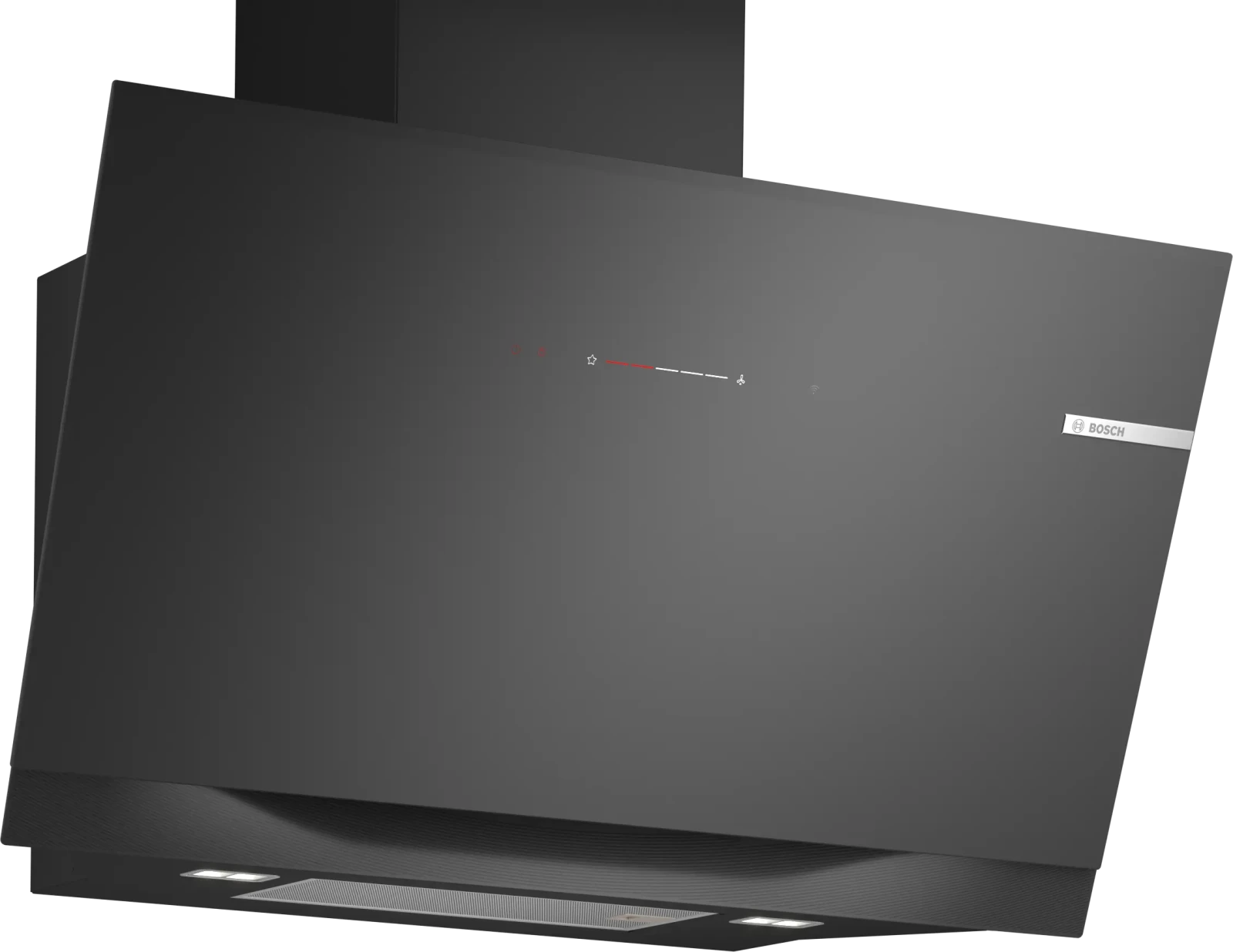 Bosch Serie 8 Duvar Tipi Davlumbaz 90 cm Siyah Cam, Siyah Cam, Siyah