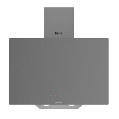 Ferre D079-SA Gri SilentArt Tek Cam Davlumbaz görsel 2