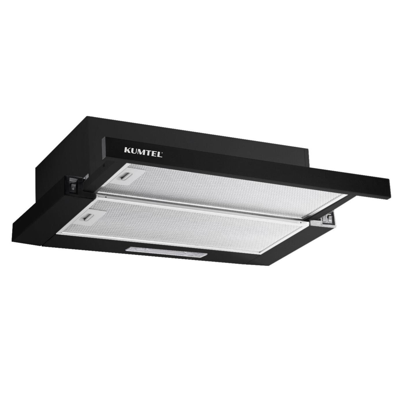 Kumtel Siyah Sürgülü Aspiratör DS6-905 S (3501DS60STR02)