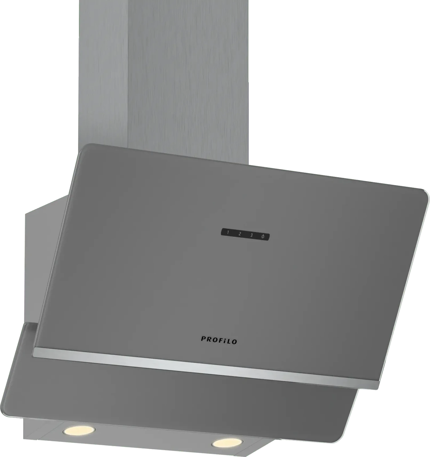 Profilo DVK6J671 Duvar Tipi Davlumbaz 60 cm Platin gri cam yüzey, Platin gri