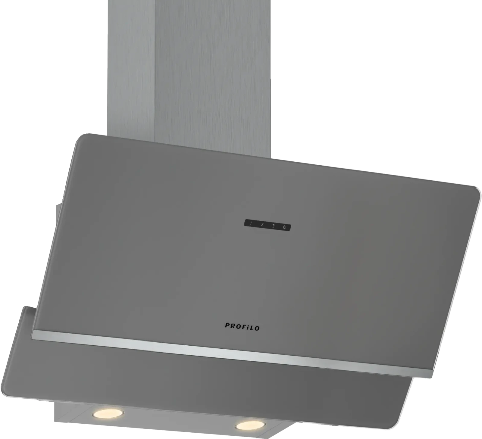 Profilo DVK8J671 Duvar Tipi Davlumbaz 80 cm Platin gri cam yüzey, Platin gri
