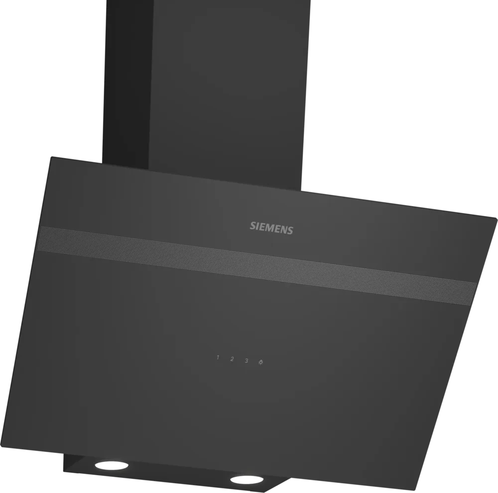 Siemens iQ100 Duvar Tipi Davlumbaz 60 cm Siyah Cam, Siyah