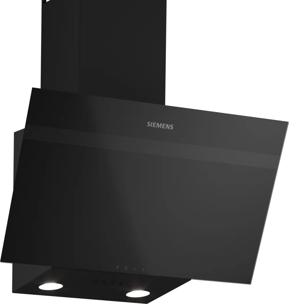 Siemens iQ100 Duvar Tipi Davlumbaz Siyah Cam, Siyah