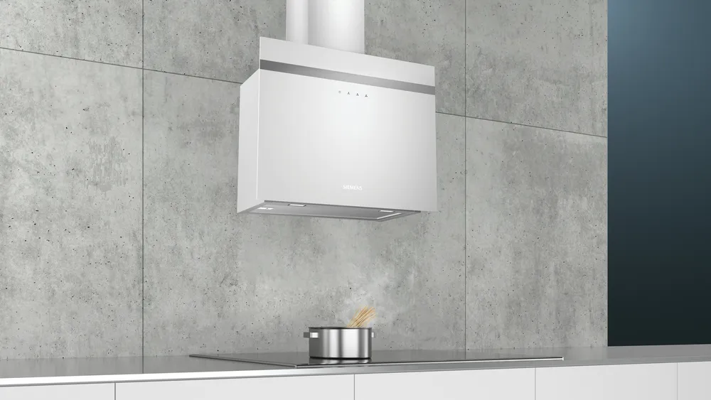 Siemens iQ300 Duvar Tipi Davlumbaz 60 cm Beyaz Cam Yüzey, Beyaz görsel 4