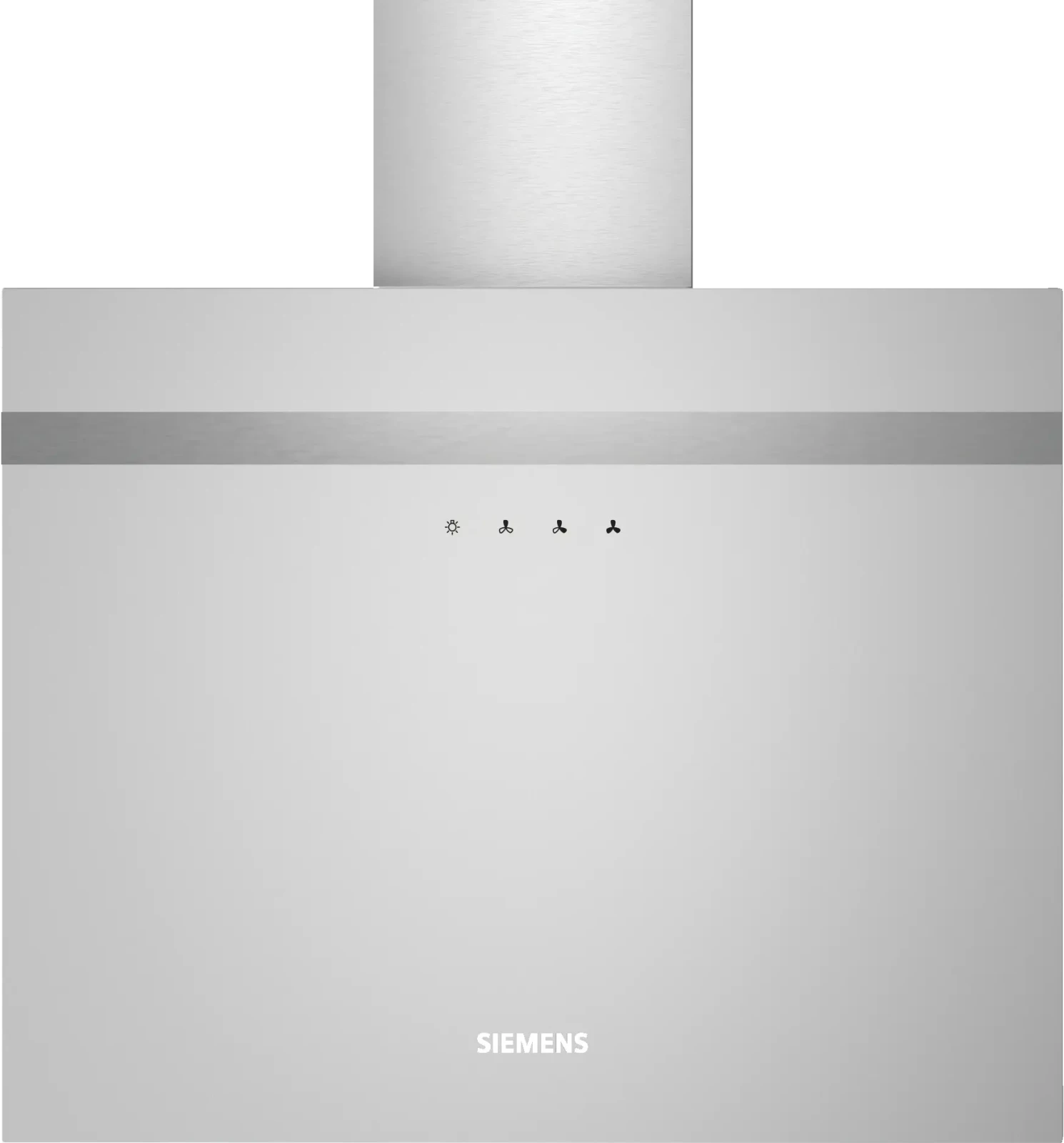 Siemens iQ300 Duvar Tipi Davlumbaz 60 cm clear glass titanium printed, City silver