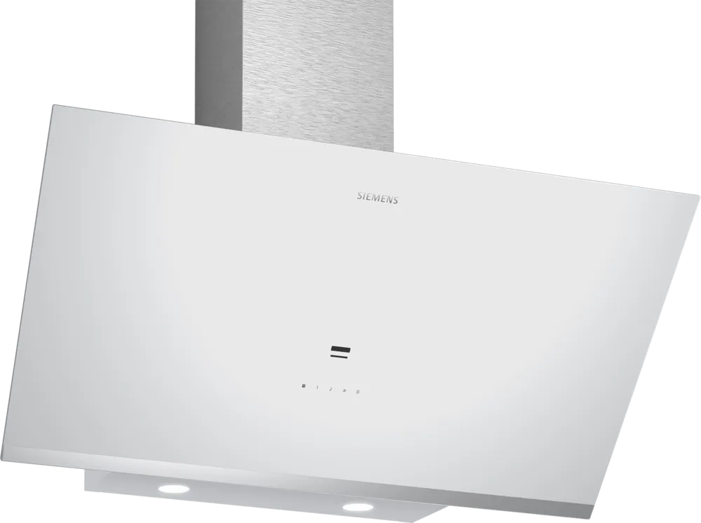 Siemens iQ500 Duvar Tipi Davlumbaz 90 cm Beyaz Cam Yüzey, Beyaz