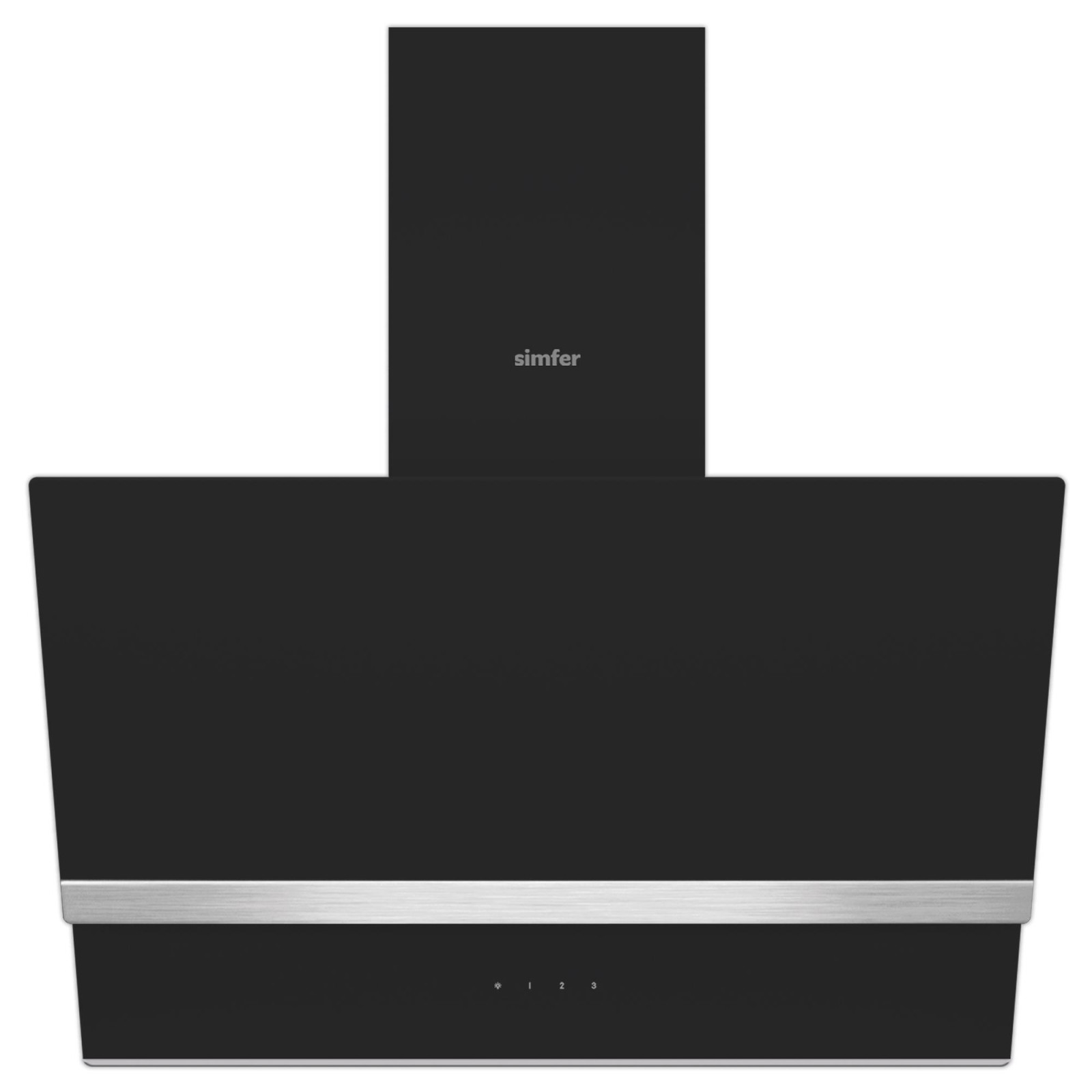 Simfer 8738 60CM Premium Dokunmatik Inox Dekorlu Cam Davlumbaz