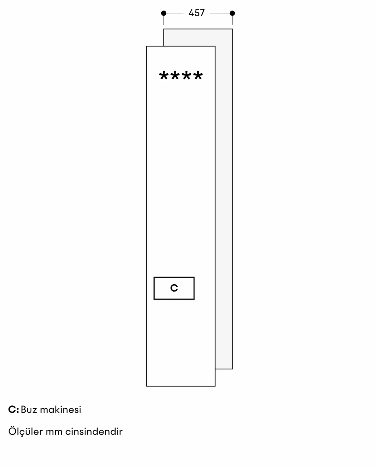 Gaggenau RVF417190 derin dondurucu görsel 2