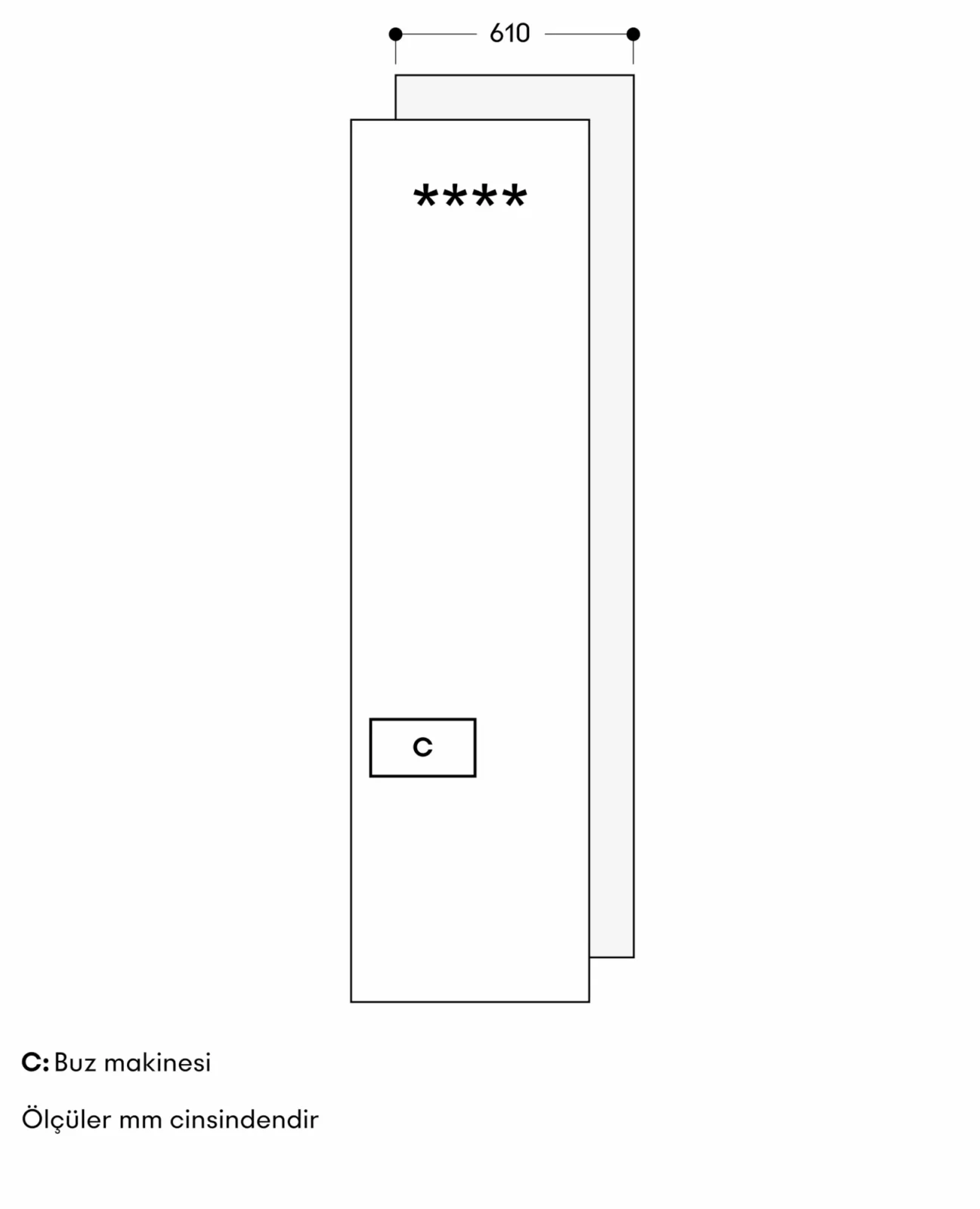 Gaggenau RVF467190 derin dondurucu görsel 2