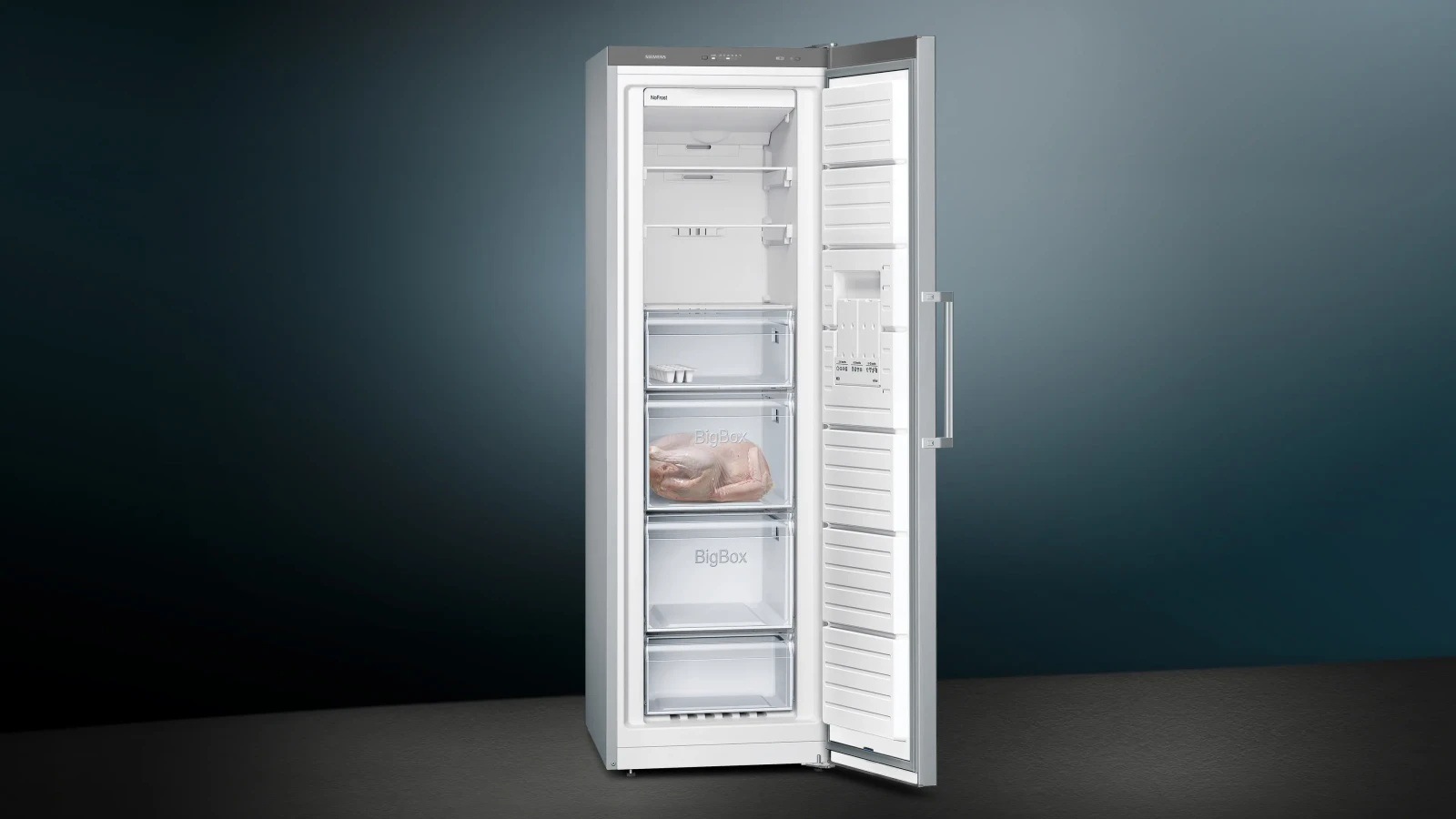 Siemens iQ300 Solo Derin Dondurucu 186 x 60 cm Paslanmaz çelik