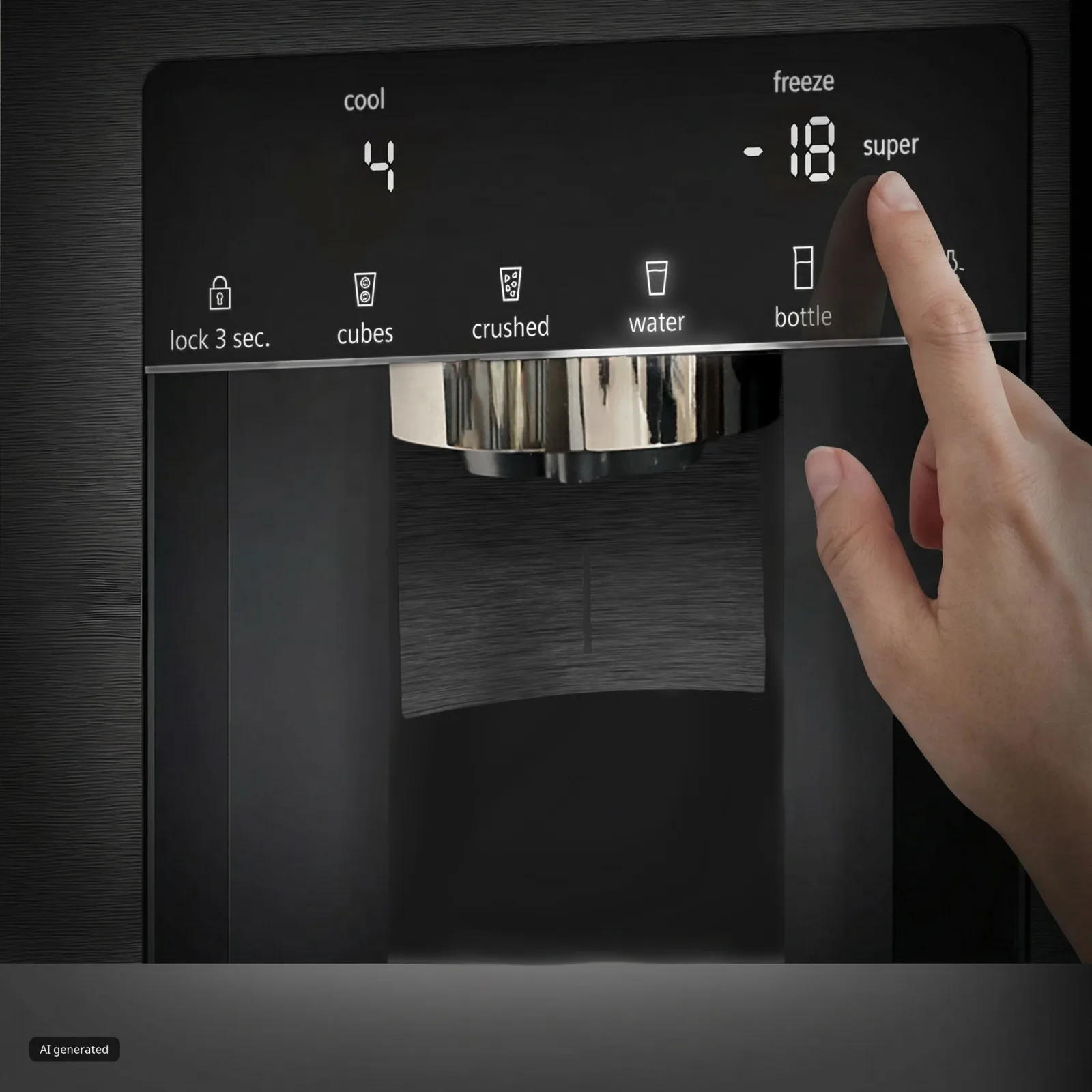 superFreezing – Büyük miktarda yiyeceği bile hızla dondurun.
