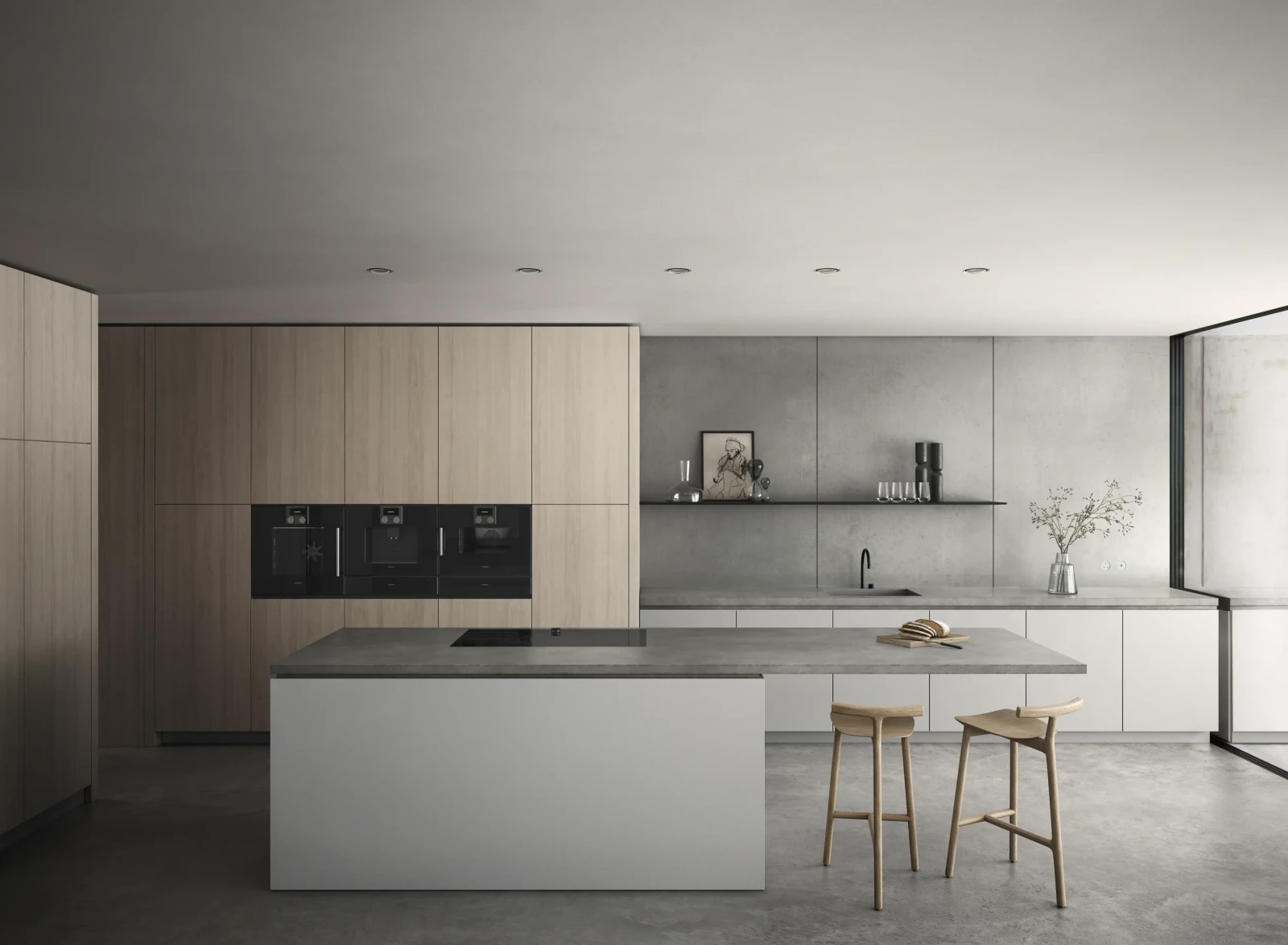 Gaggenau 200 serisi Fırın 60 x 60 cm Kapı menteşesi: solda, Antrasit görsel 5