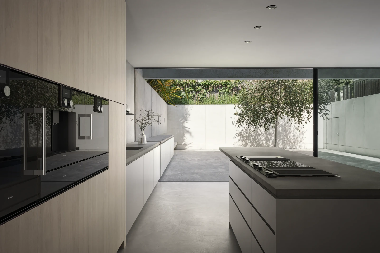Gaggenau 200 serisi Fırın 60 x 60 cm Kapı menteşesi: solda, Antrasit görsel 2