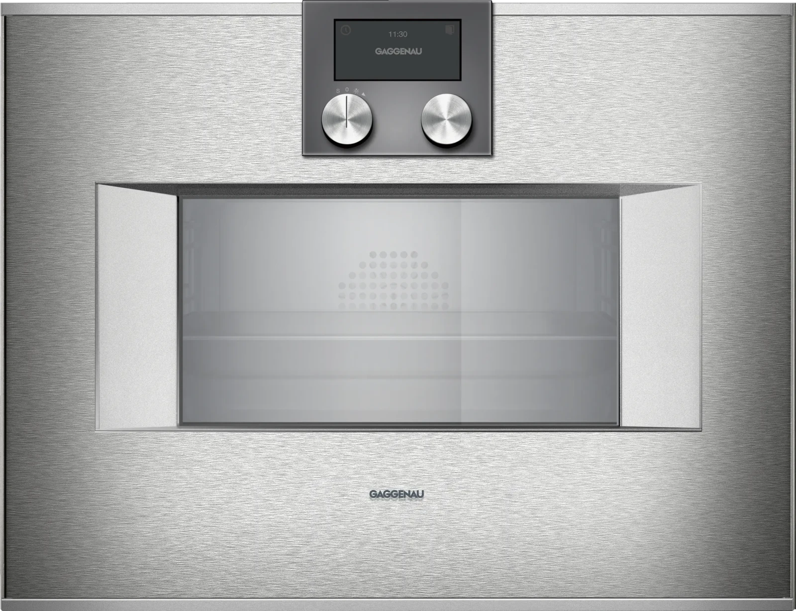 Gaggenau 400 serisi Buharlı fırın 60 x 45 cm Kapı menteşesi: sağa, Paslanmaz çelik sırtlı tam cam kapı