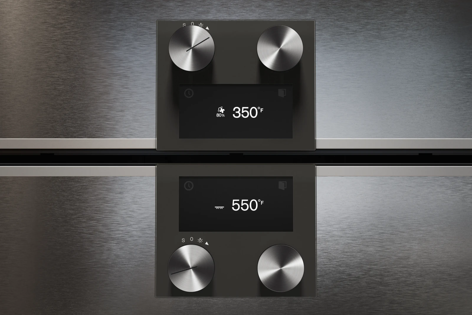 Gaggenau 400 serisi Fırın 60 x 60 cm Kapı menteşesi: solda, Paslanmaz çelik sırtlı tam cam kapı görsel 5
