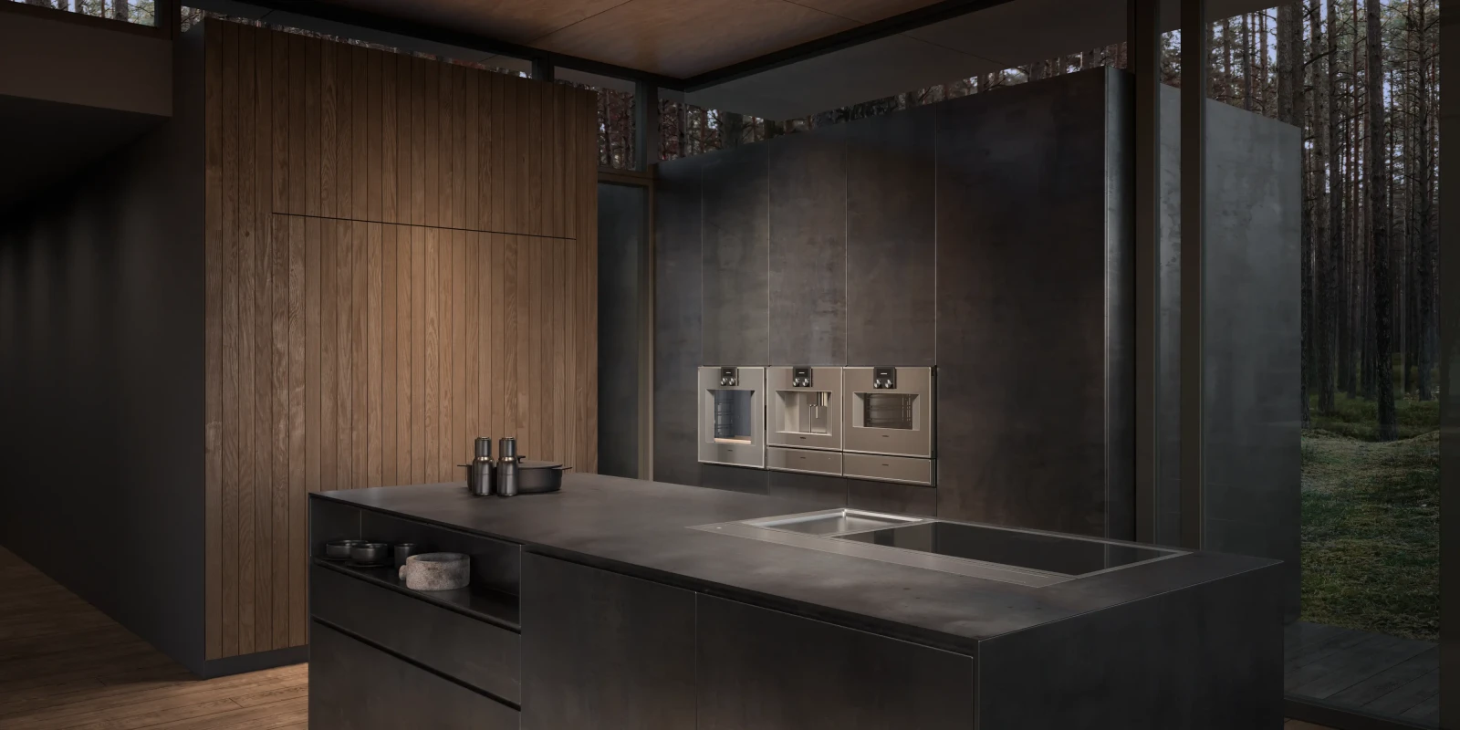Gaggenau 400 serisi Fırın 60 x 60 cm Kapı menteşesi: solda, Paslanmaz çelik sırtlı tam cam kapı görsel 8