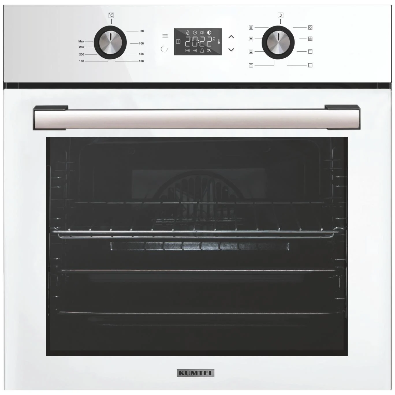 Kumtel Digital Beyaz Ankastre Fırın 8 Prog. B66 - SF2 (DDT) (3006B620CTR06)