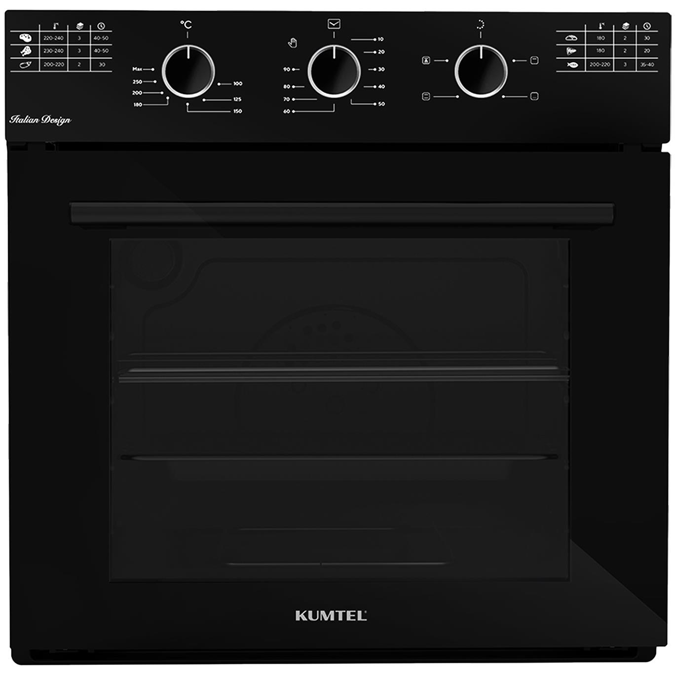 Kumtel Italian Design Cam Ankastre Fırın B66-SF2(MT) (3006B620STR10)
