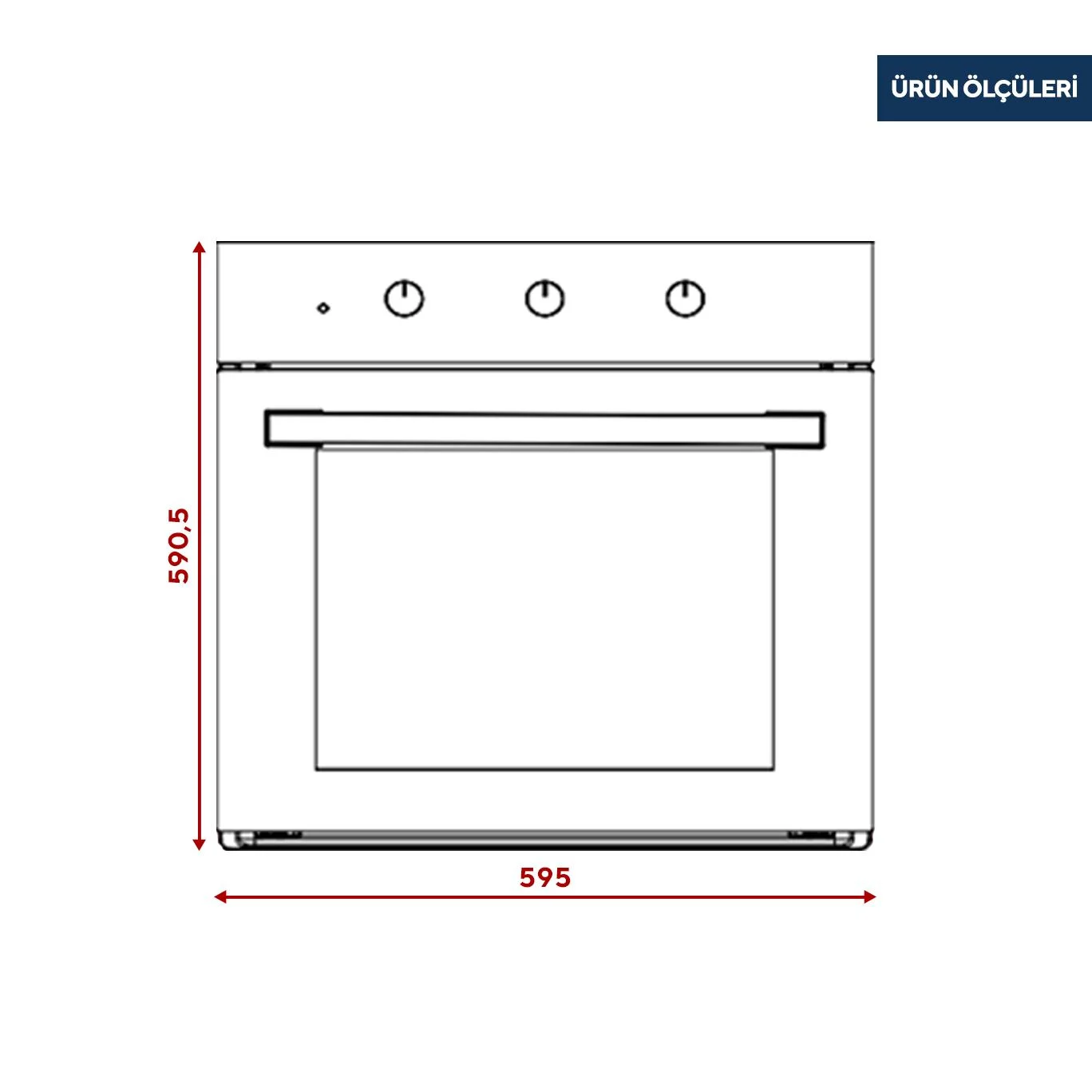 Kumtel Magic Cam Ankastre Fırın 8 Prog. B66-SF2(MT) (3006B620CTR77) görsel 3