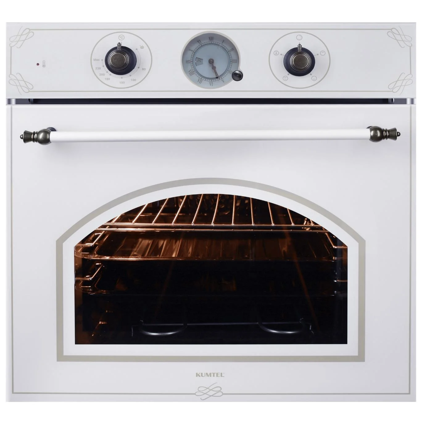 Kumtel Rustik Beyaz Cam Ankastre Fırın B66-SF2(AT)(4PRO) (3006B620RTR05)