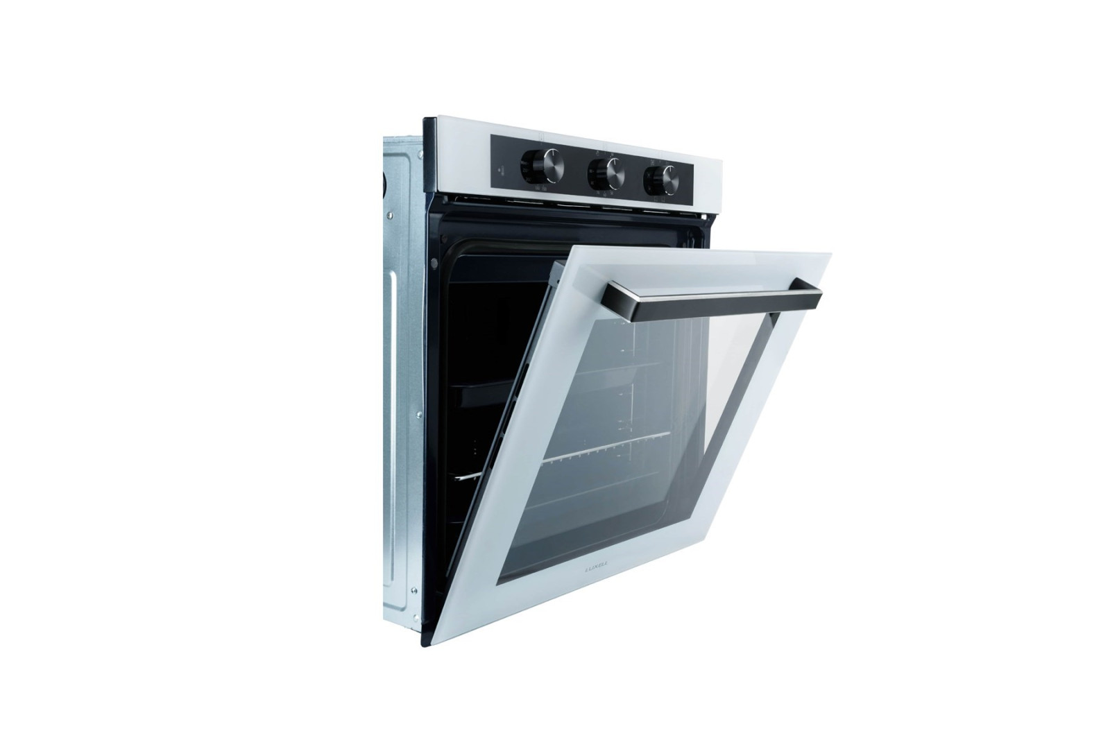 Luxell Ankastre Fırın Beyaz Cam 88 LT 8+1 Fonksiyon 3 Düğme – A68-SF3 görsel 5