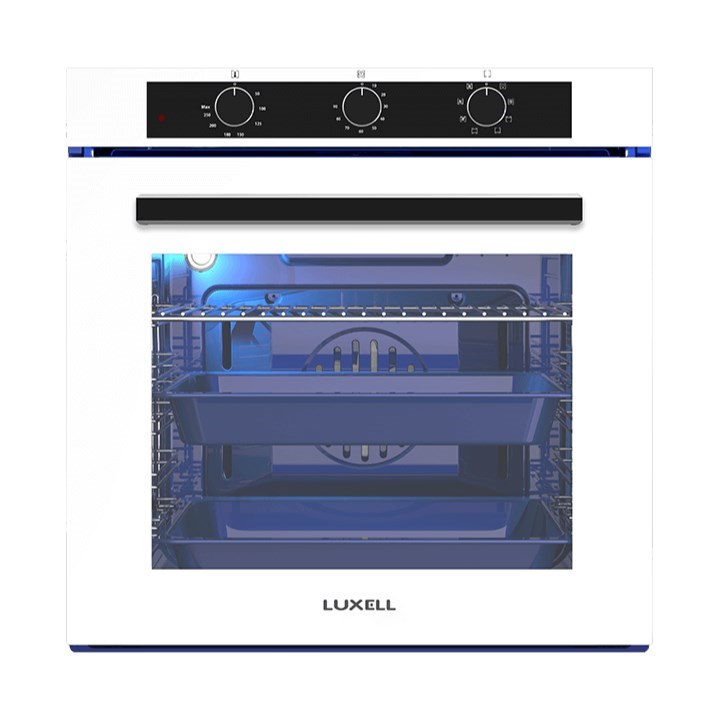 Luxell Ankastre Fırın Beyaz Cam 88 LT 8+1 Fonksiyon 3 Düğme – A68-SF3
