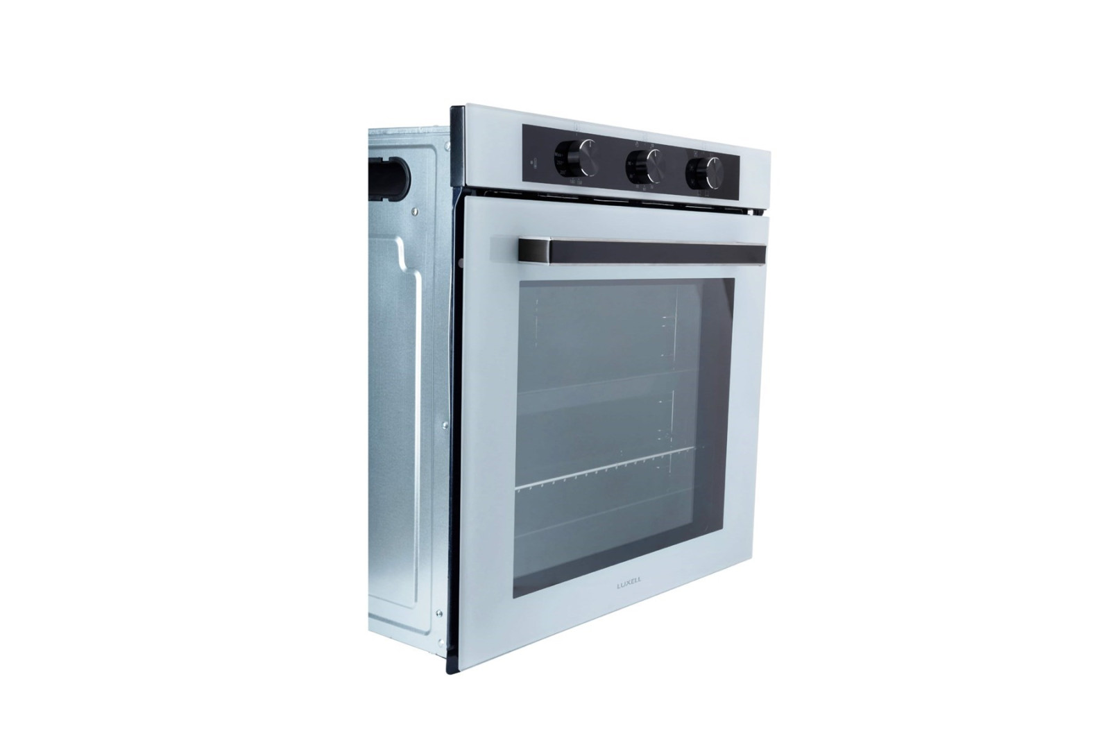 Luxell Ankastre Fırın Beyaz Cam 88 LT 8+1 Fonksiyon 3 Düğme – A68-SF3 görsel 7