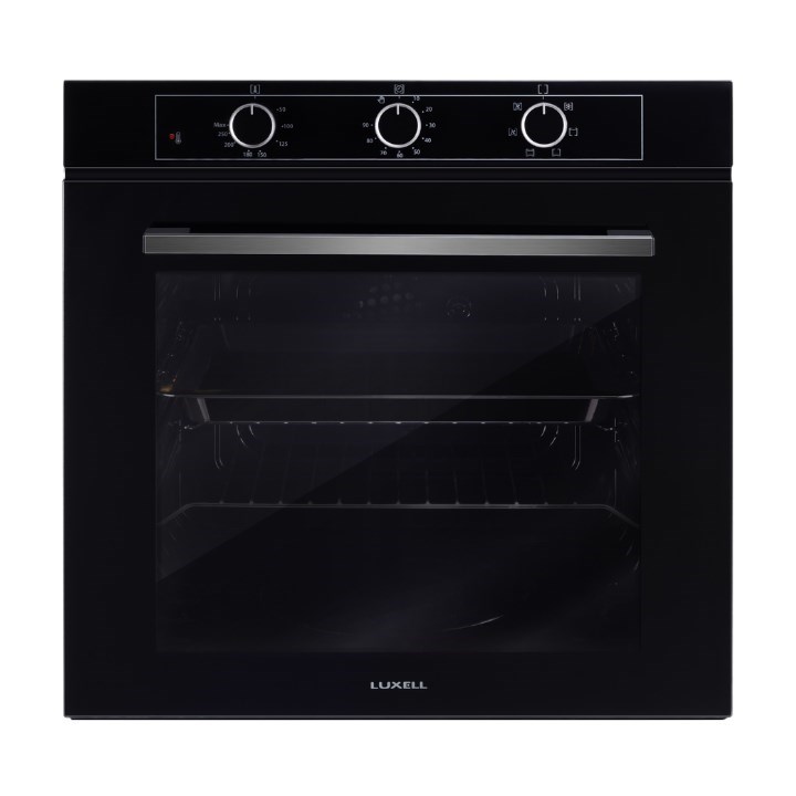 Luxell Optimum Ankastre Fırın Siyah Cam 6+1 Fonksiyon 3 Düğme Izgara – A68-SF3