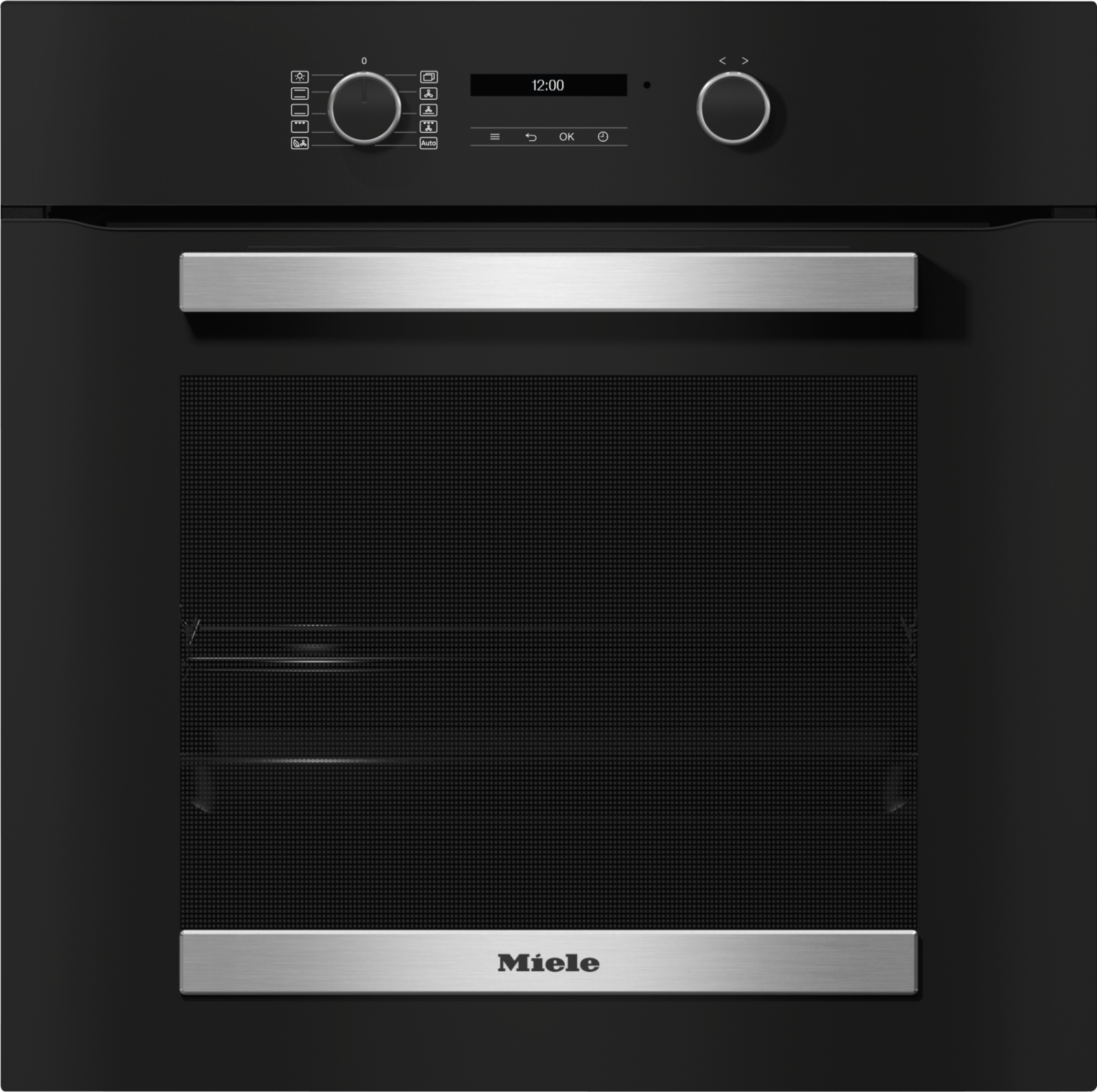 Miele H 2465 B ACTIVE Obsidyen siyahı paslanmaz çelik görünümü