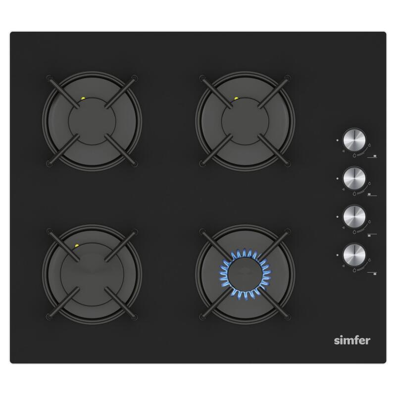 Simfer 0+3 Fonksiyon Trend Dijital Siyah Power Turbo 3'lü Ankastre Set (8203 Fırın + 3046 Ocak + 8721 Davlumbaz) görsel 3