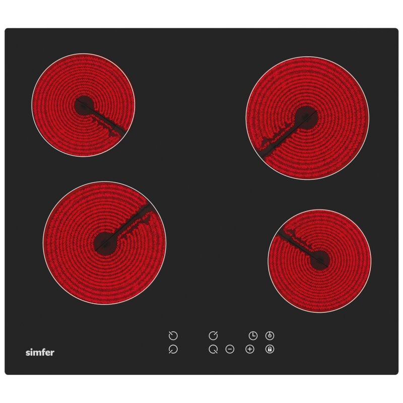 Simfer 0+3 Fonksiyon Trend Dijital Siyah Power Turbo Elektrikli 3'lü Ankastre Set (8203 Fırın + 3970 Elektrikli Ocak + 8721 Davlumbaz) görsel 3
