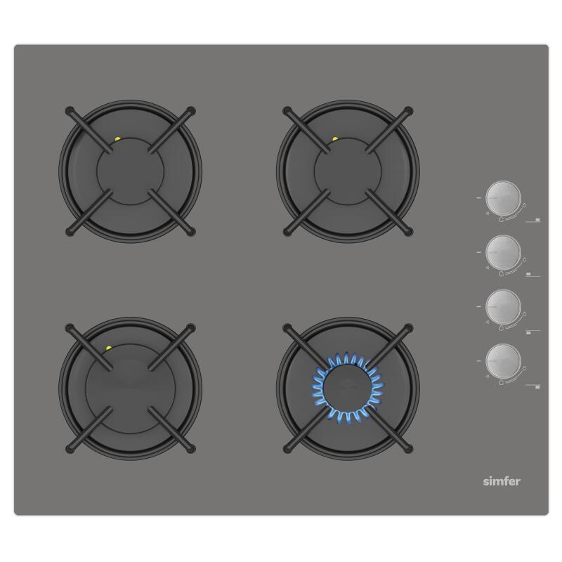 Simfer 0+9 Fonksiyon Airfry Gri 3'lü Ankastre Set (8217 Fırın + 3538 Ocak + 8740 Davlumbaz) görsel 3