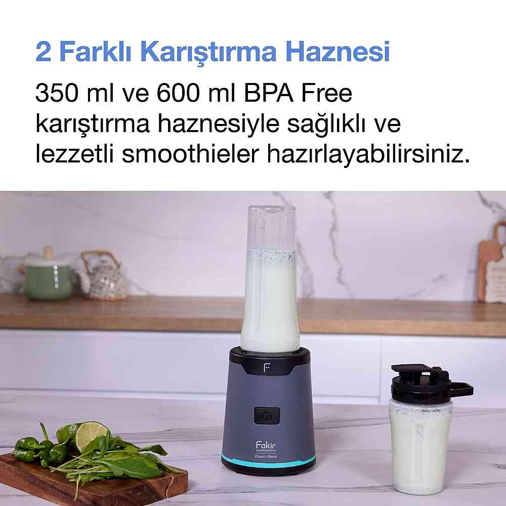 Fakir Chop'N Blend Smoothie Blender Aqua görsel 4