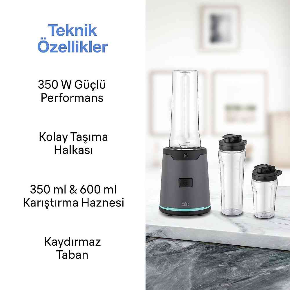 Fakir Chop'N Blend Smoothie Blender Aqua görsel 3