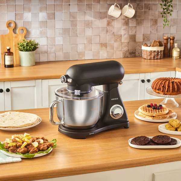 Karaca Powercast Chef Döküm Hamur Yoğurma Makinesi Matte Black 6,2L