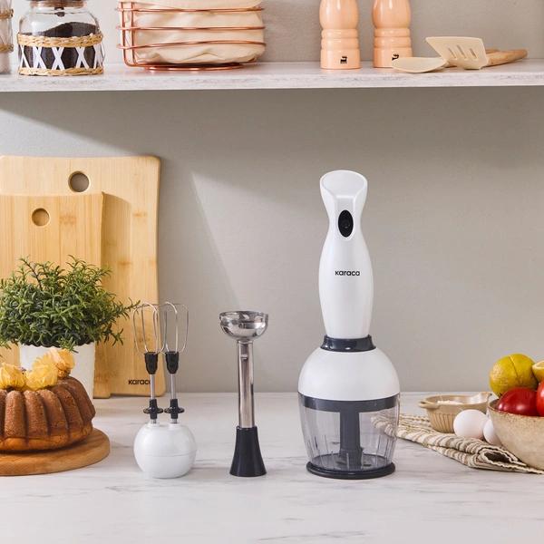 Karaca Pro - Midi Plus 3lü Blender Set Pearl White
