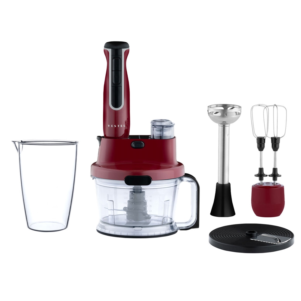 Vestel Nanocut Retro Bordo Multi Blender Set