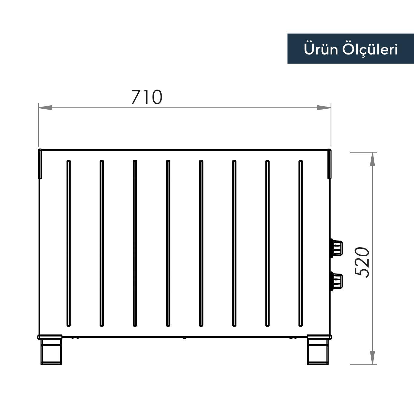 Kumtel 2000W Fanlı Konvektör Isıtıcı HC-2948 (3101KB10BTR02) görsel 3