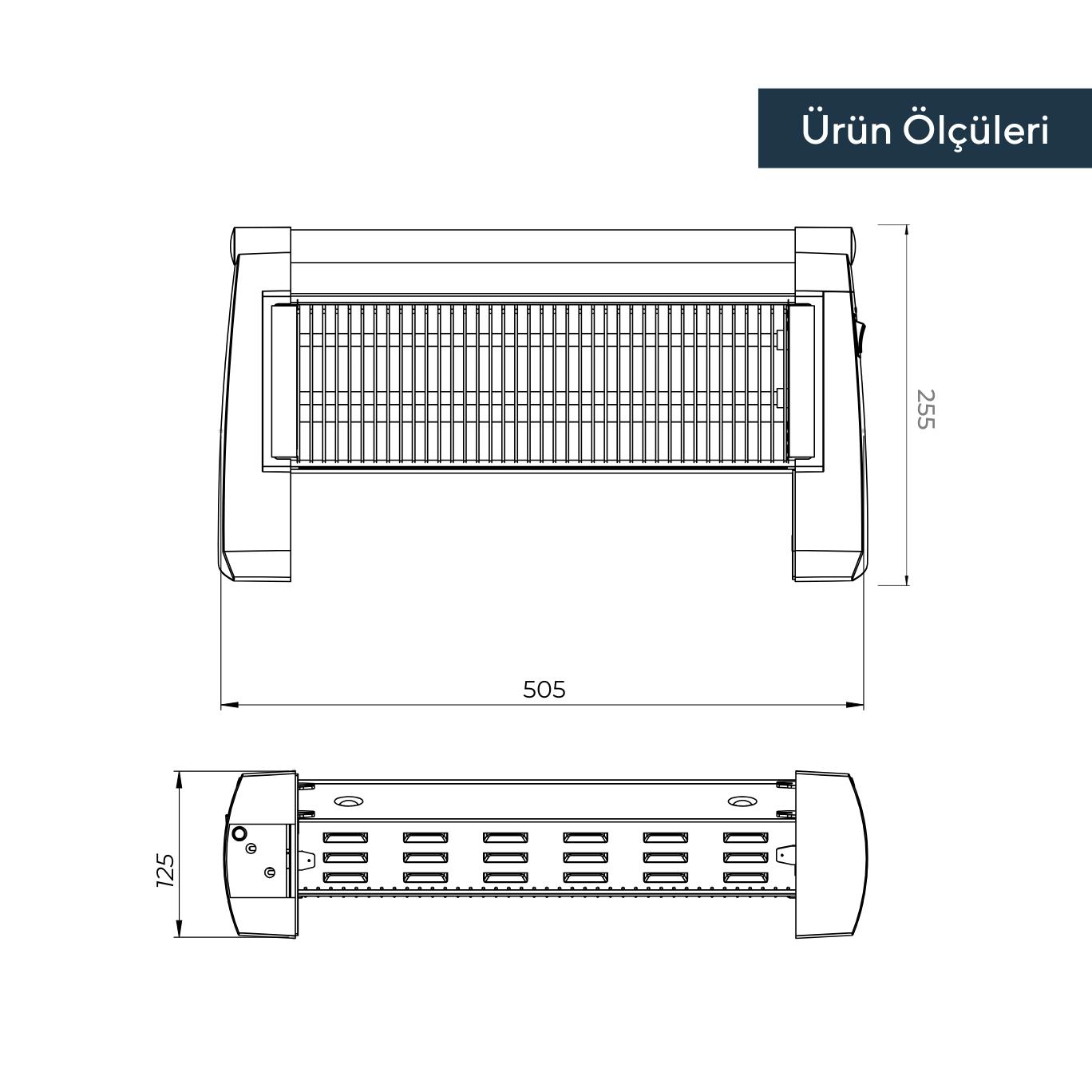 Kumtel Zenon Quartz Isıtıcı 1500 Watt LX-2820 (3100QF30STR11) görsel 3