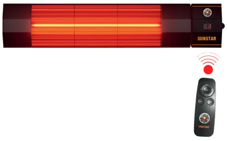 Sunstar Halogen Kum-2000W Kumandalı