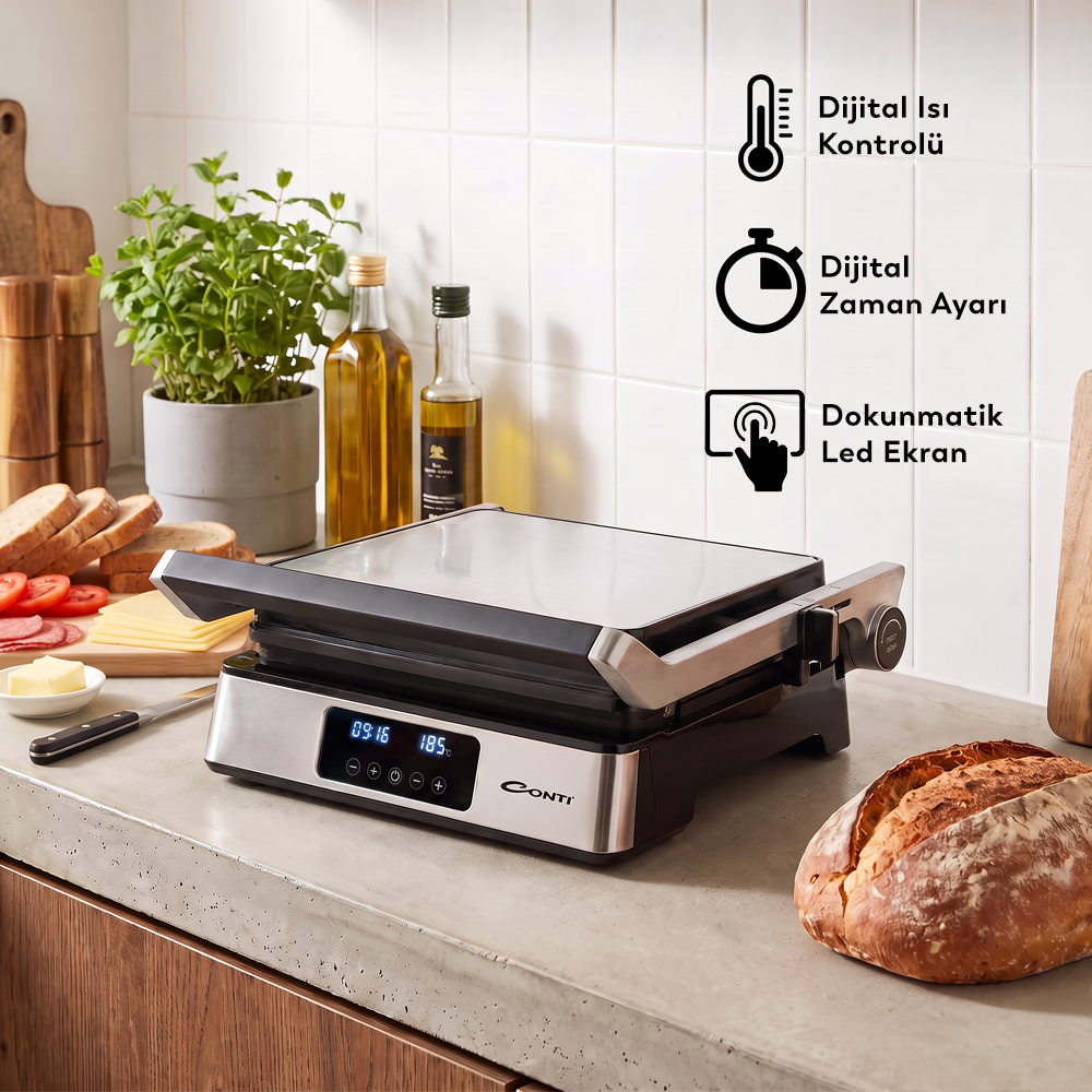 Conti CG-410 Vero Gusto Toasted Sandwich Maker görsel 3