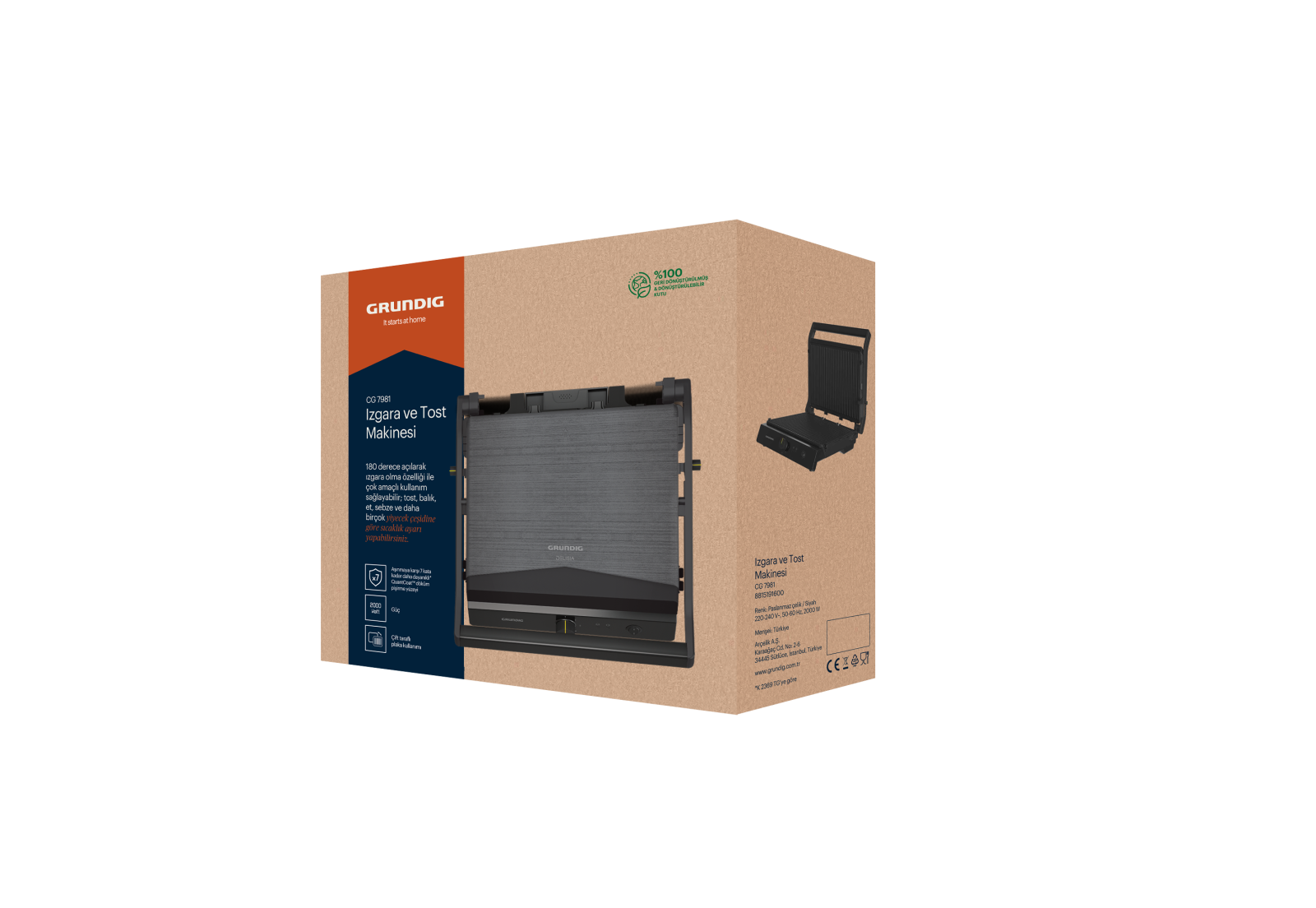 Grundig CG 7981 Tost Makinesi görsel 2