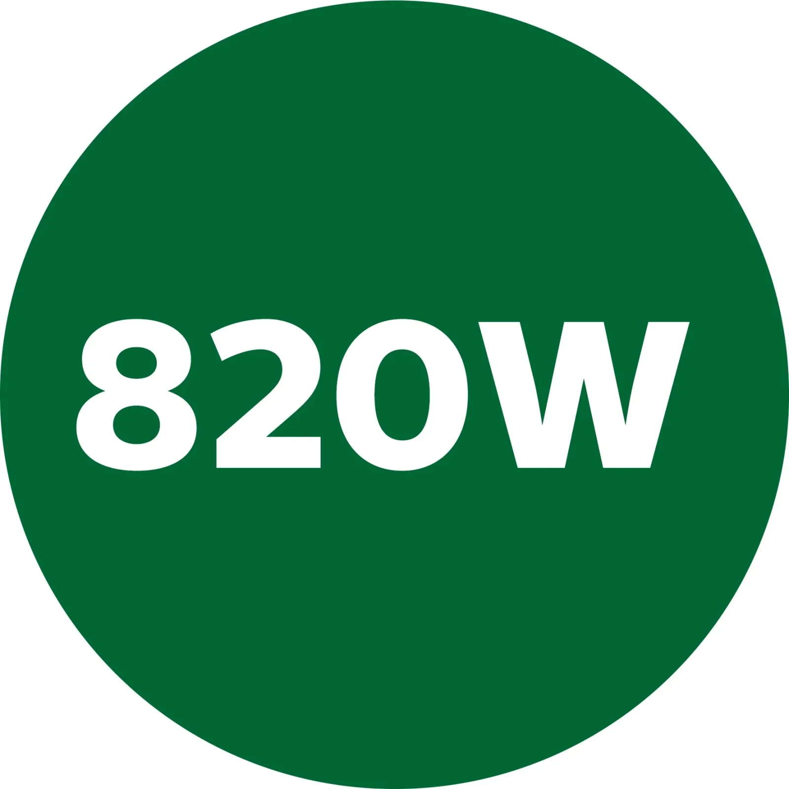 820 W