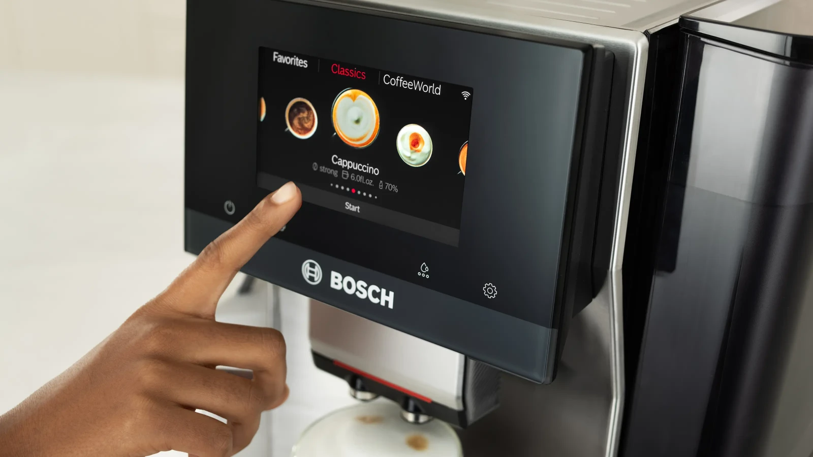 Bosch TQE80703 Tam Otomatik Kahve Makinesi görsel 2